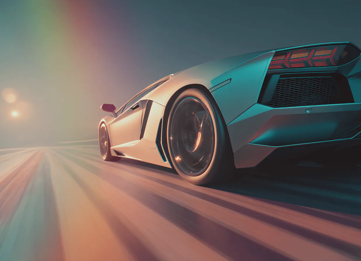 Fast and efficient delivery – a sports car representing high-performance solutions